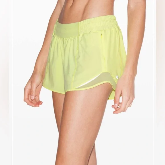 #151 Lululemon Hotty Hot Short II *Long 4Florid Flash Sz 10Tall